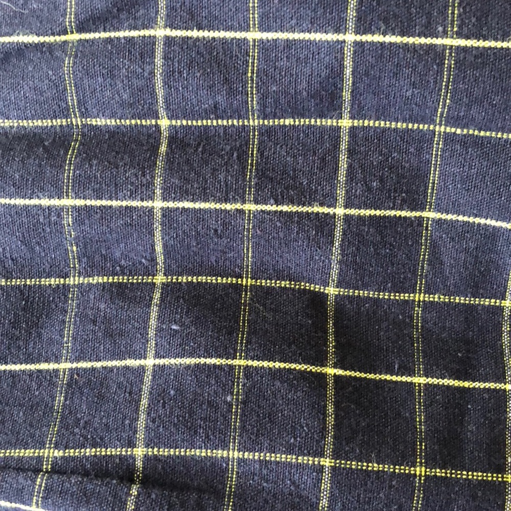 Plaid Blue and Yellow Skirt - Picture 3 of 4